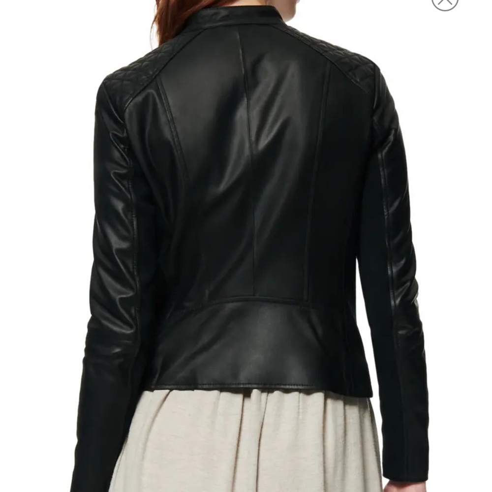 Andrew Marc Black Leather Jacket